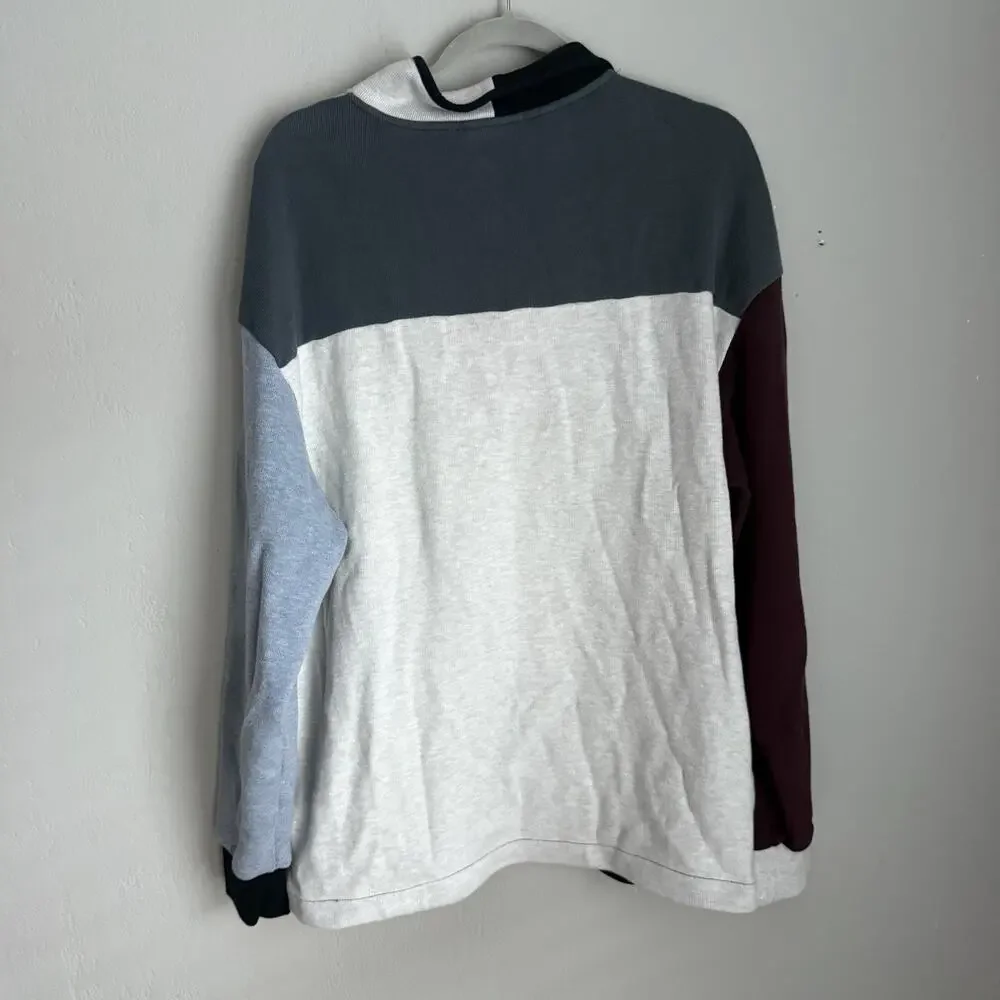 Rodd and Gunn‎ Men's 1/4 Zip Sweater Large Colorblock Cotton Preppy